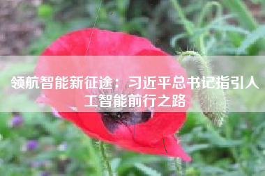 领航智能新征途：习近平总书记指引人工智能前行之路